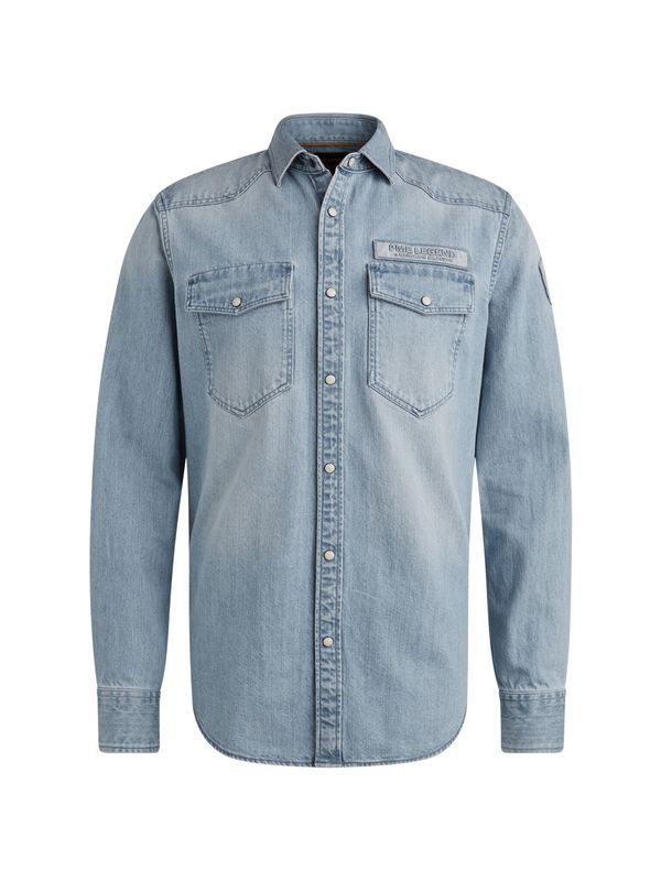 PME Legend Long Sleeve Shirt Bleach Indigo de