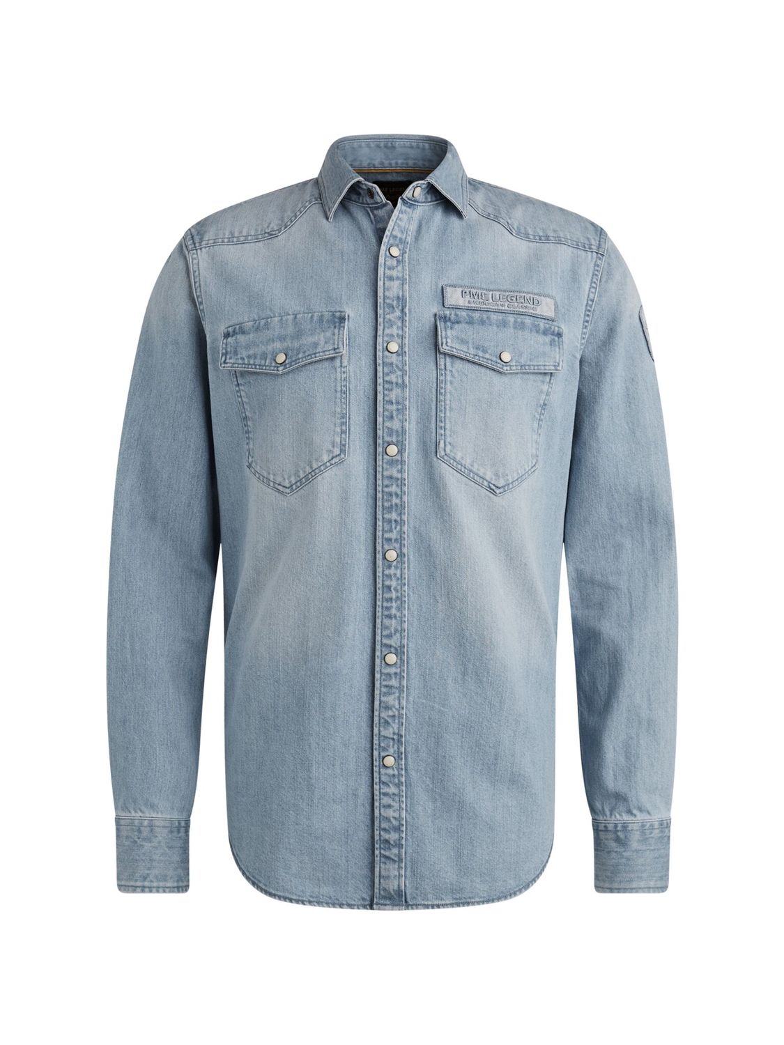 PME Legend Long Sleeve Shirt Bleach Indigo de