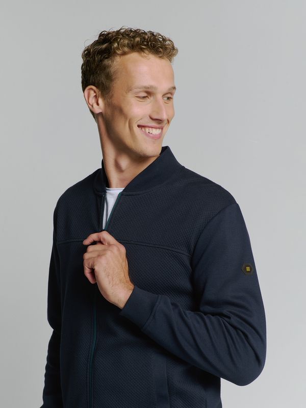 No Excess Sweater Full Zipper Jacquard Mix Bo