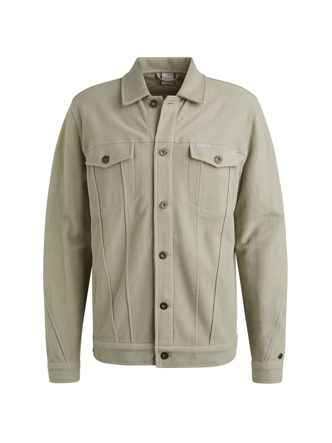 Cast Iron Button jacket twill sweat