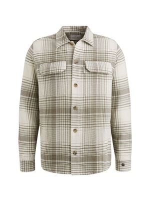 Cast Iron Long Sleeve Shirt Check weave YD