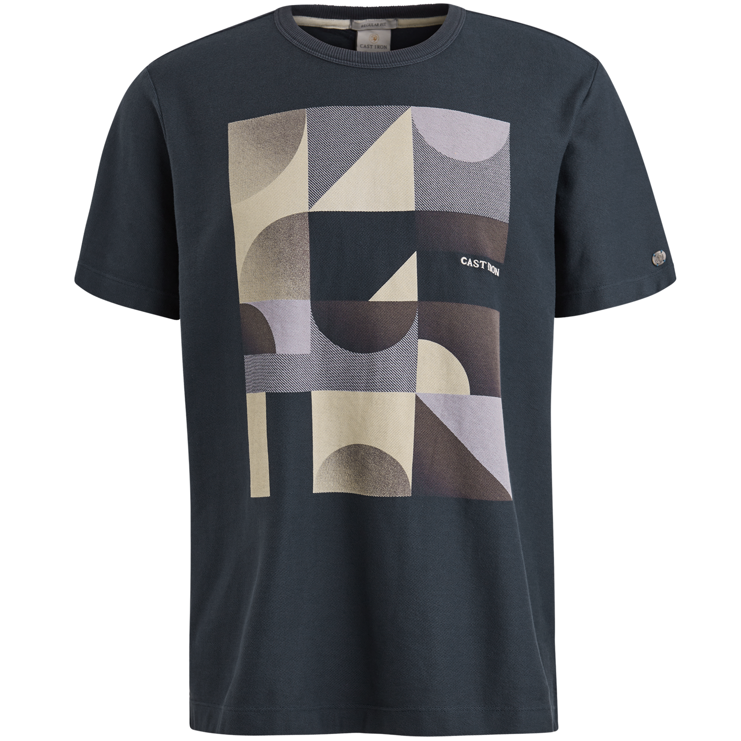 Cast Iron Short sleeve r-neck regular fit tw