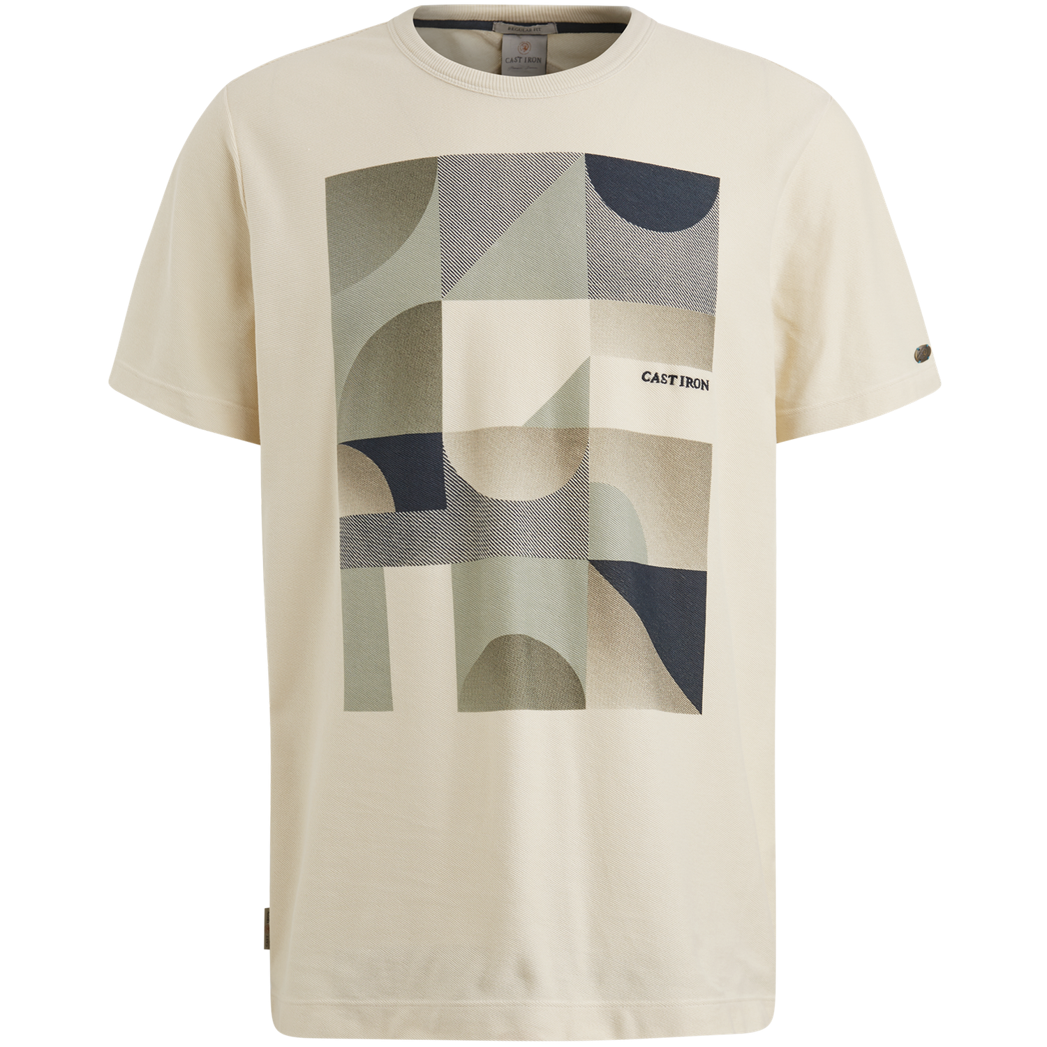 Cast Iron Short sleeve r-neck regular fit tw
