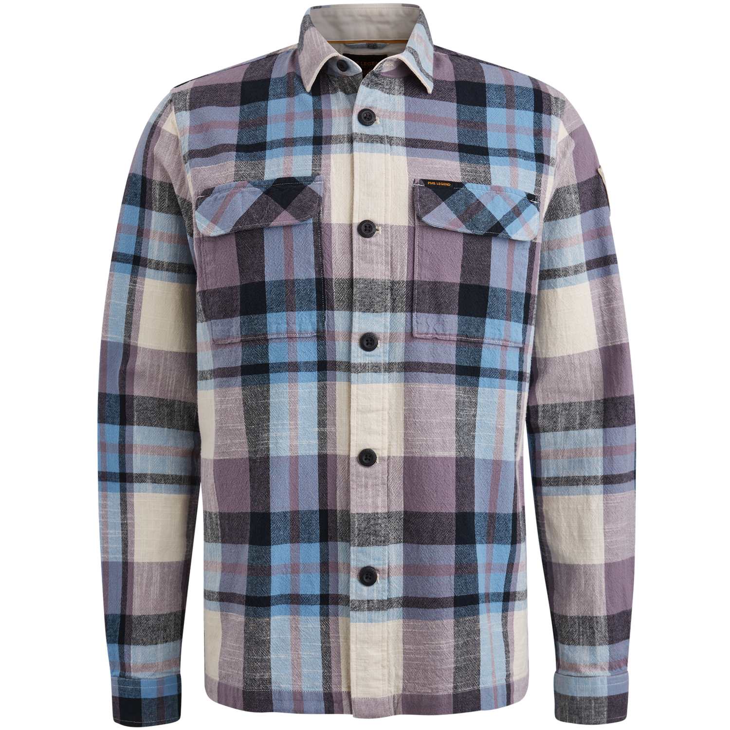 PME Legend Long Sleeve Shirt Slub Yarn Dyed C