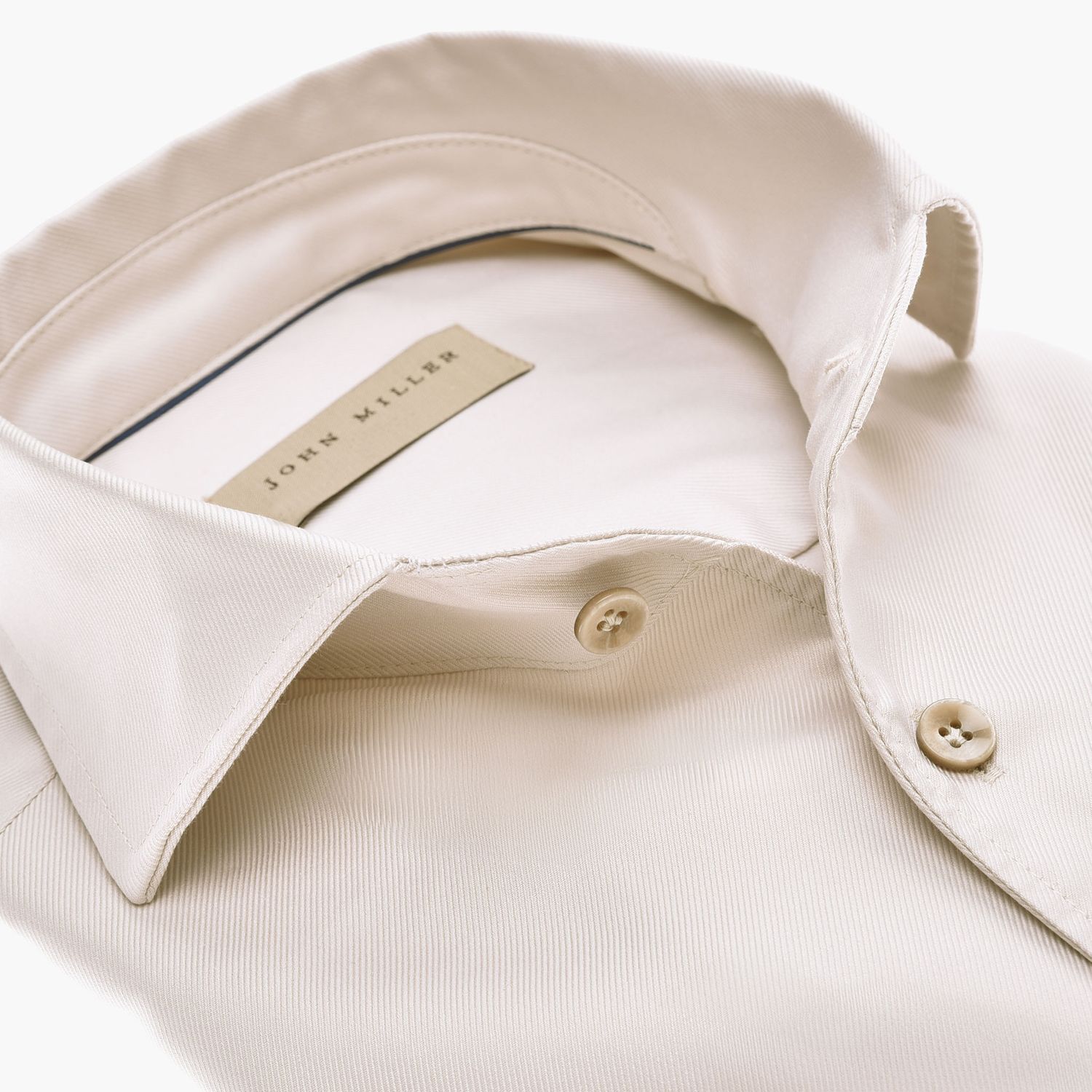 John Miller Shirts Plain:Overhemd