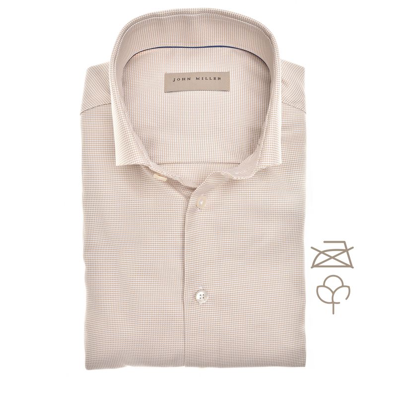 John Miller Shirts Plain:Overhemd
