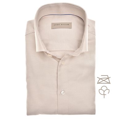 John Miller Shirts Plain:Overhemd