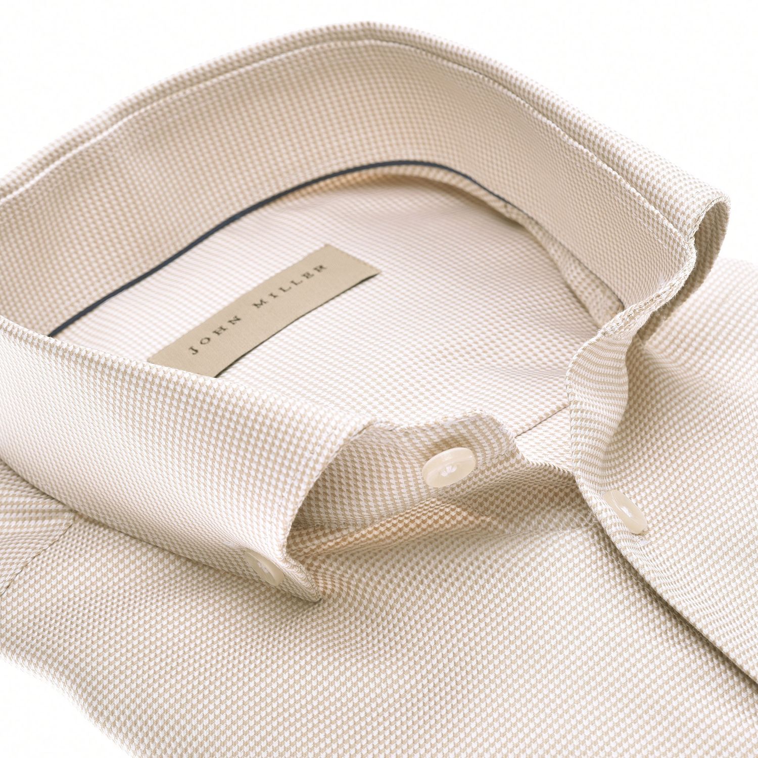 John Miller Shirts Plain:Overhemd