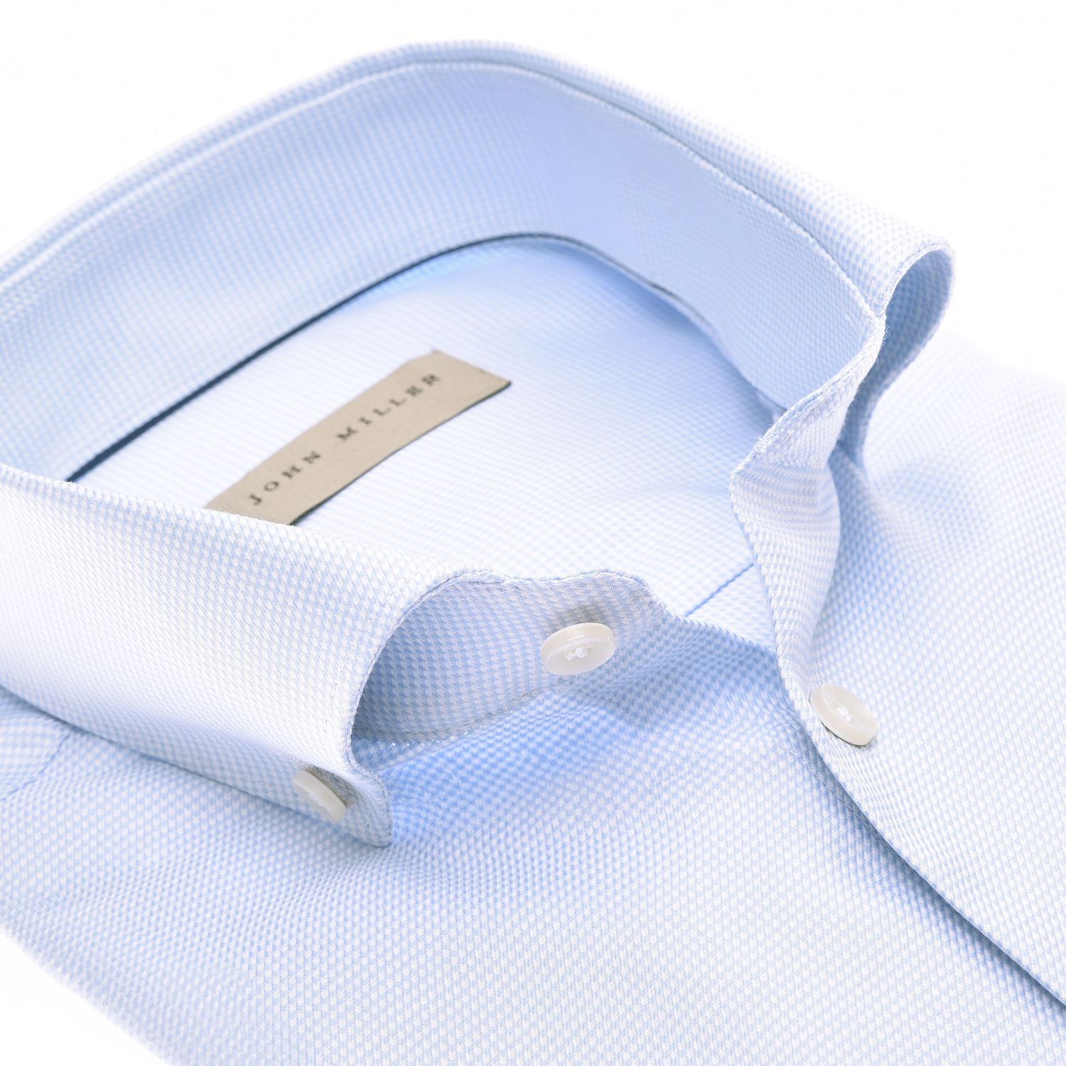 John Miller Shirts Plain:Overhemd
