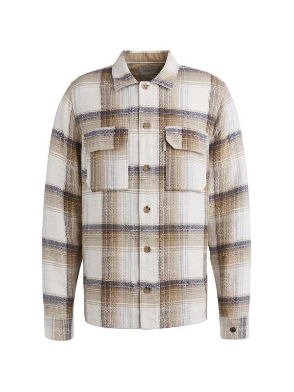 Cast Iron Long Sleeve Shirt Slub Check
