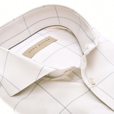 John Miller Shirts Check:Overhemd