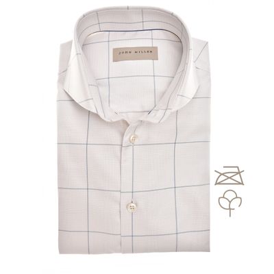 John Miller Shirts Check:Overhemd