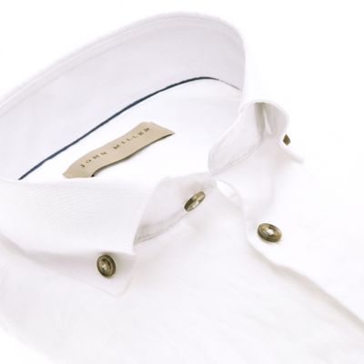 John Miller Shirts Plain:Overhemd