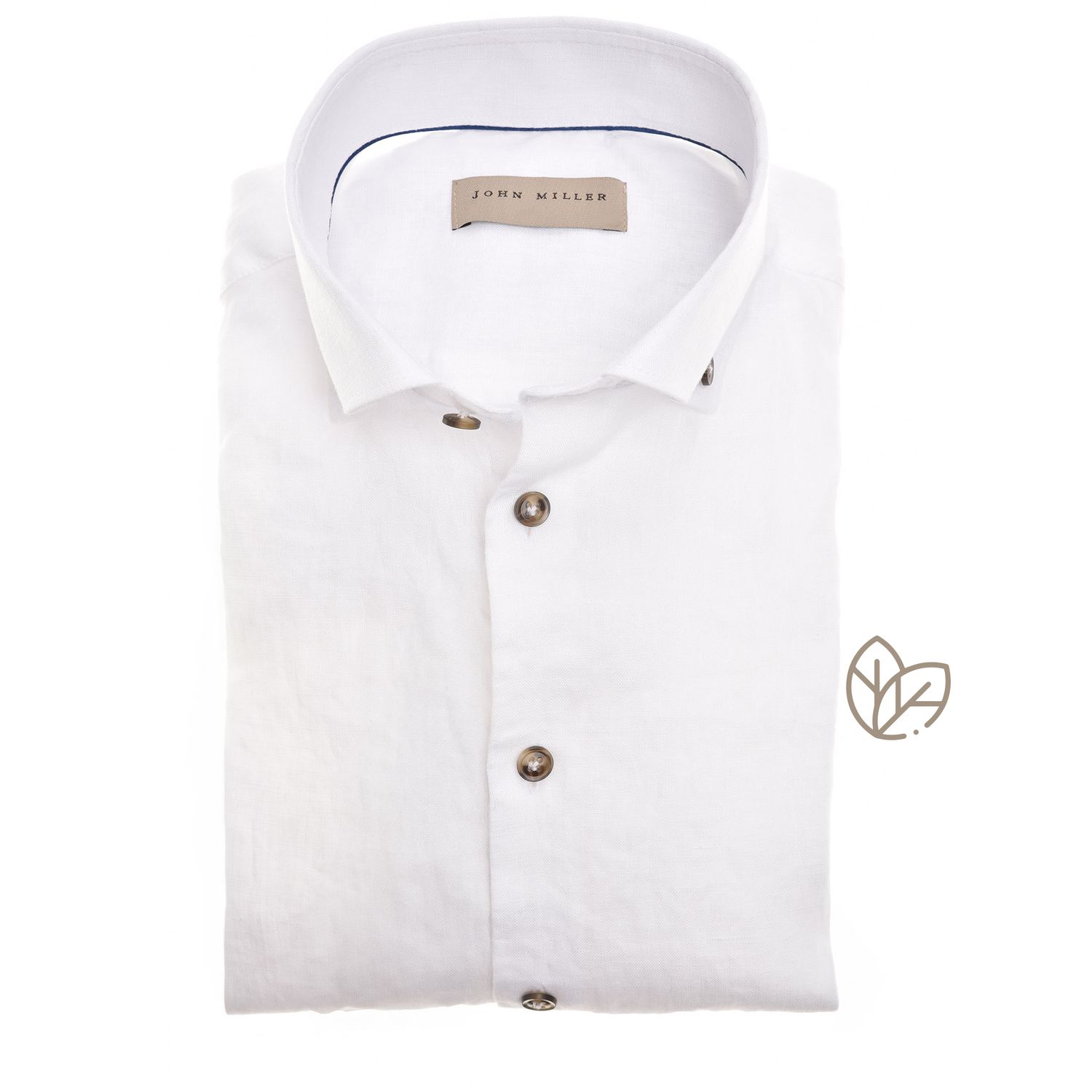 John Miller Shirts Plain:Overhemd