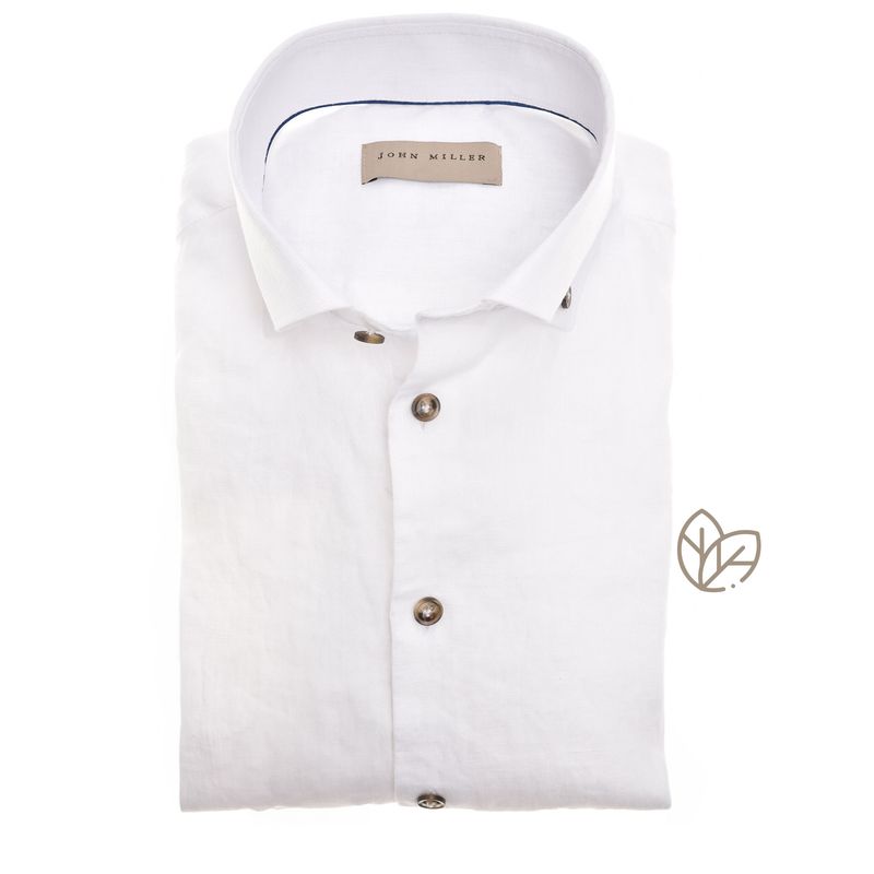 John Miller Shirts Plain:Overhemd