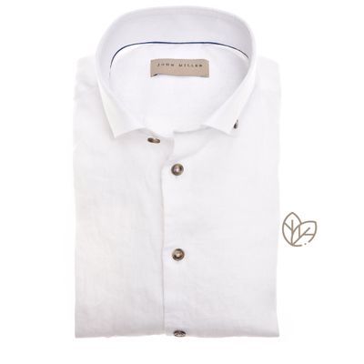 John Miller Shirts Plain:Overhemd