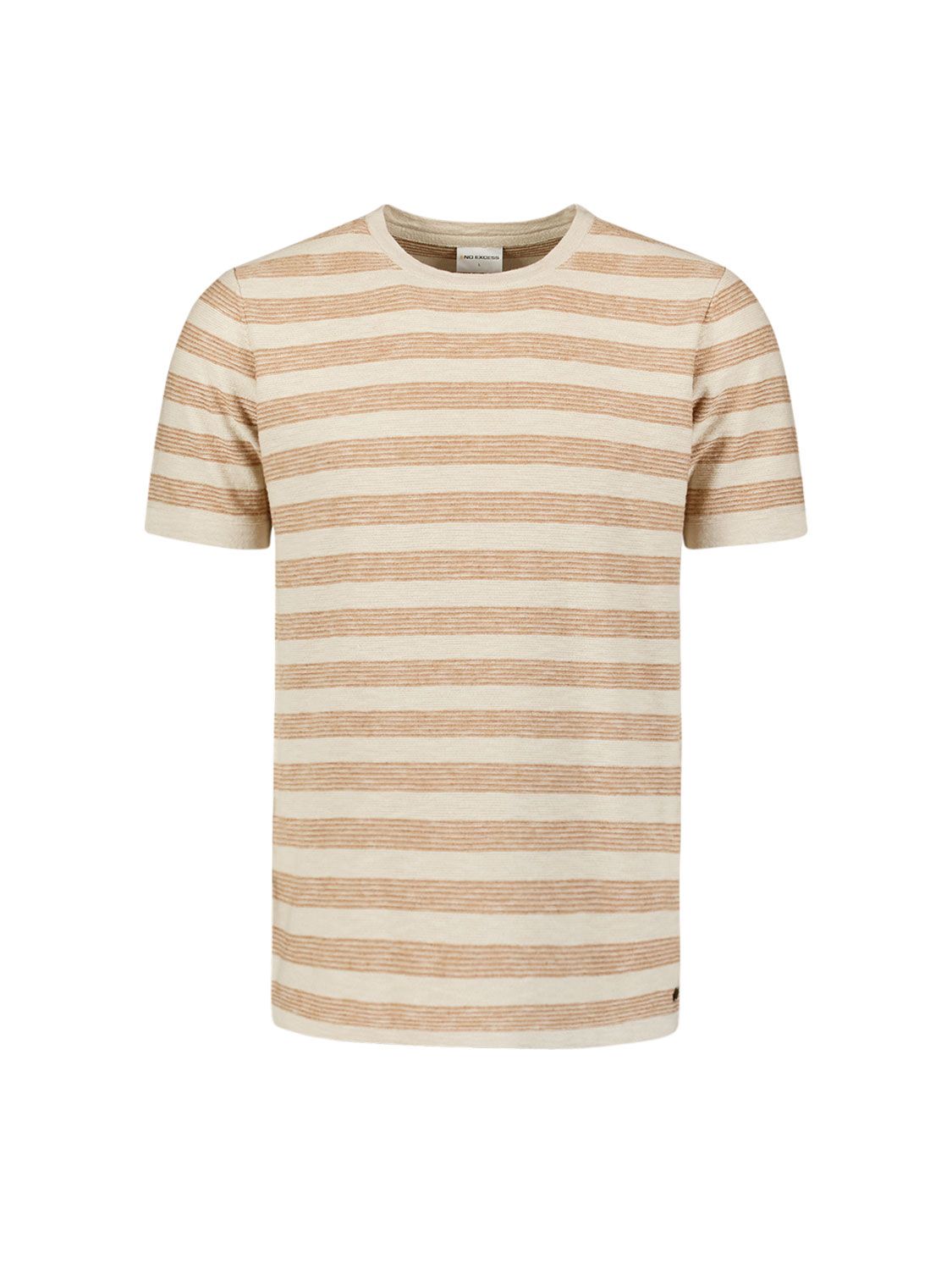 No Excess Pullover Short Sleeve Crewneck Stri