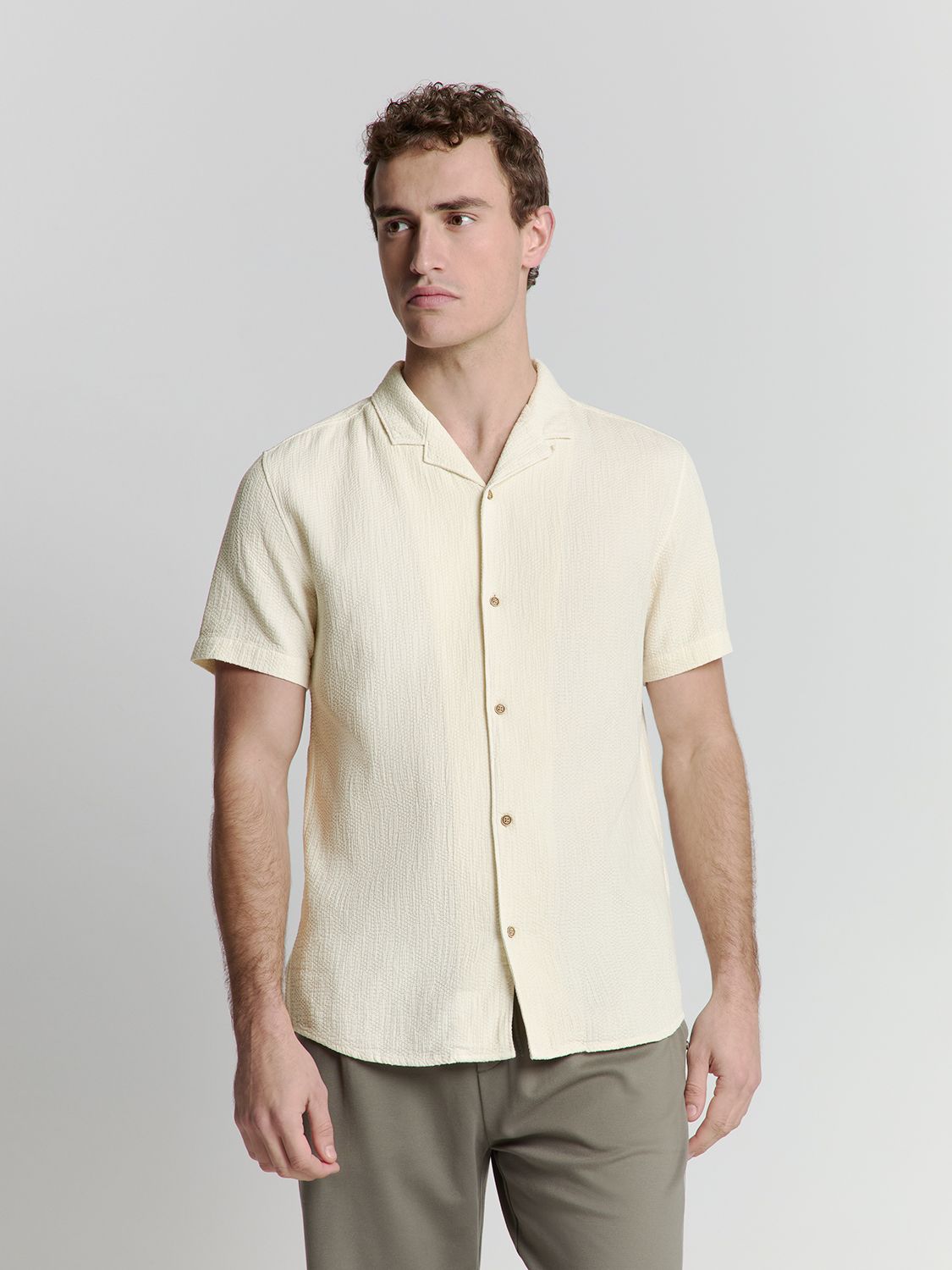 No Excess Shirt Short Sleeve Revers Collar So