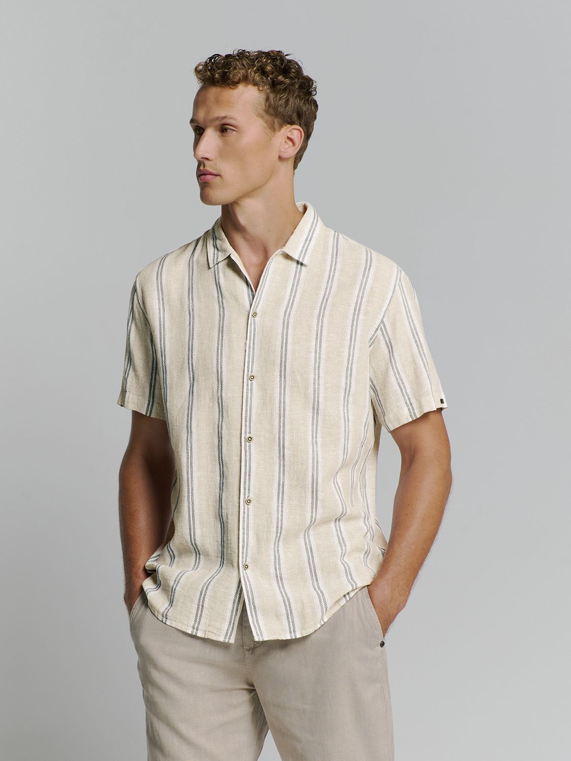 No Excess Shirt Short Sleeve Dobby Vertical S