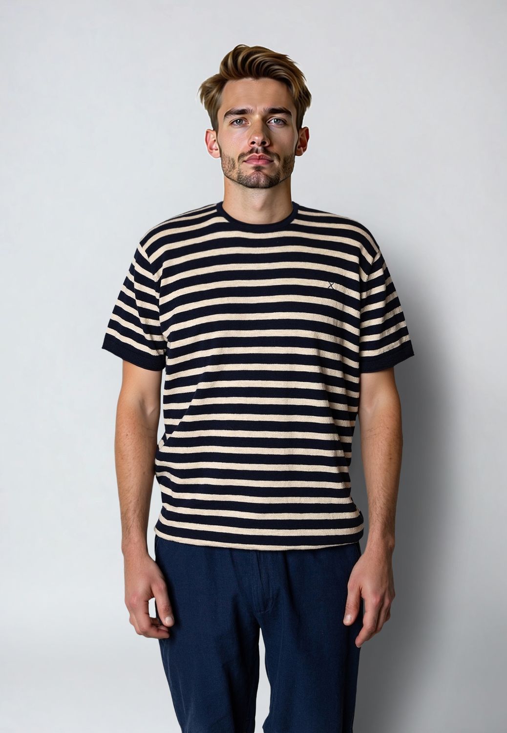 Clean Cut Copenhagen Thomas knit stripe tee