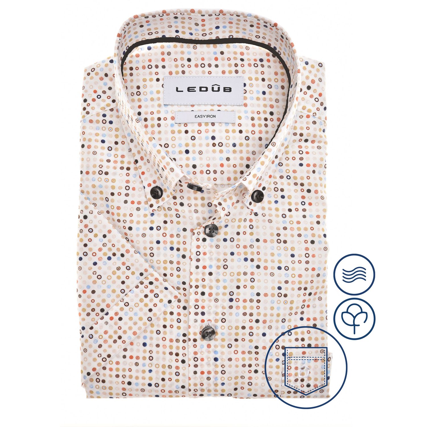 Ledub Shirts Print:Overhemd