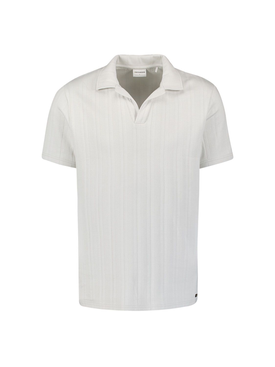 No Excess Polo Revers Solid Vertical Jacquard