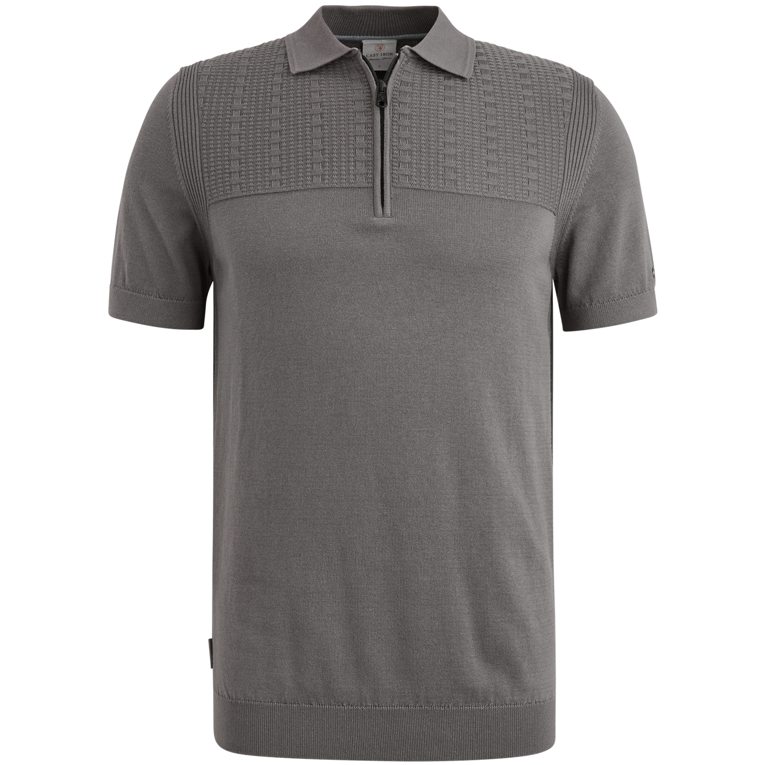 Cast Iron Short sleeve polo cotton modal
