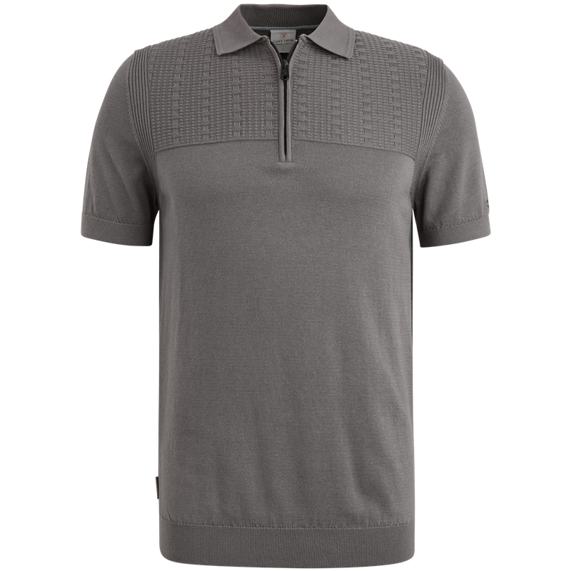 Cast Iron Short sleeve polo cotton modal