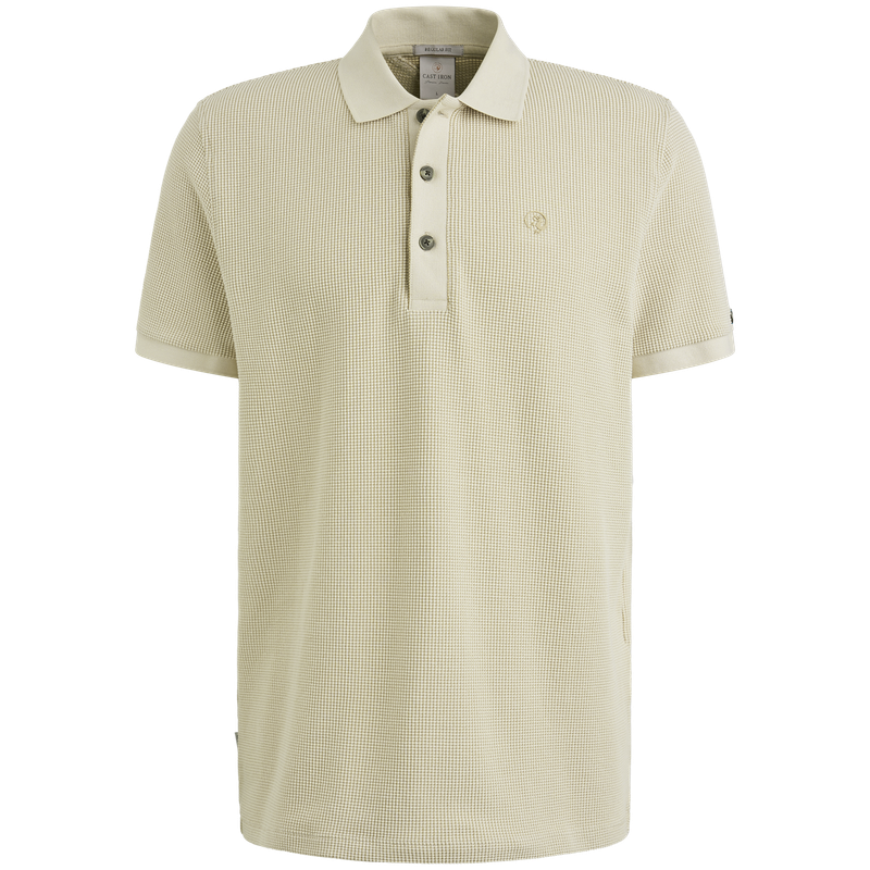 Cast Iron Short sleeve r-neck two tone waffl