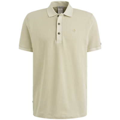 Cast Iron Short sleeve r-neck two tone waffl