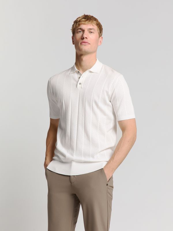 No Excess Pullover Short Sleeve Polo Button S