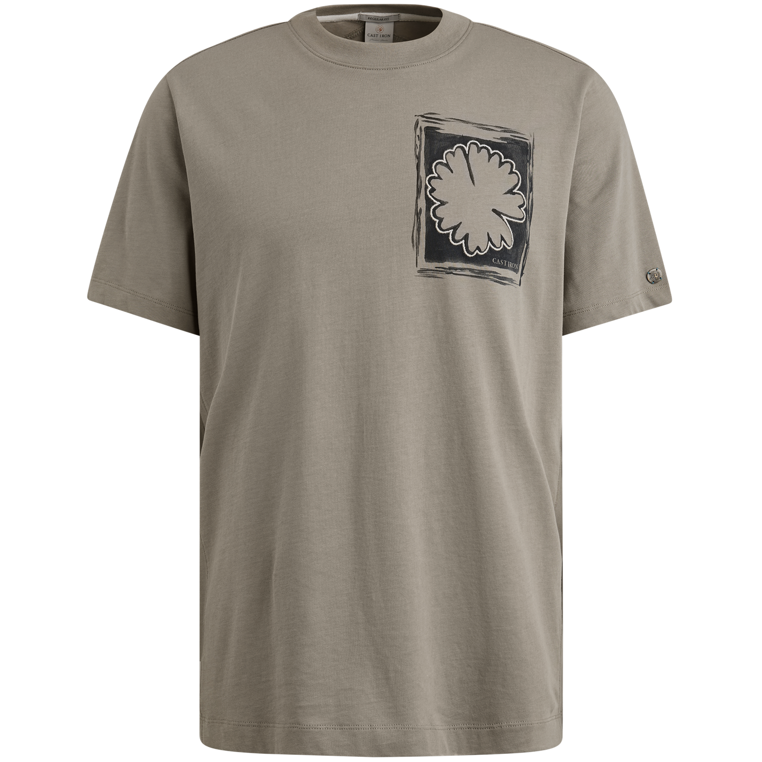 Cast Iron Short sleeve r-neck regular fit si