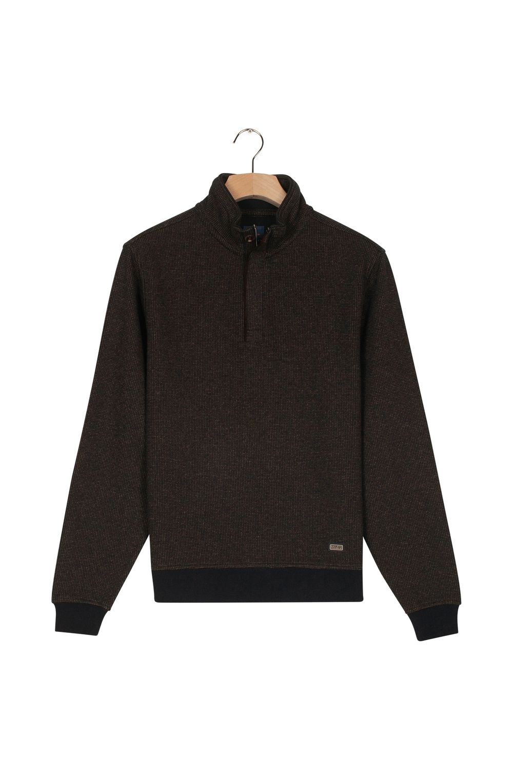 Baileys Sweatshirt 1/2 Zip 2-tone Jacquard D