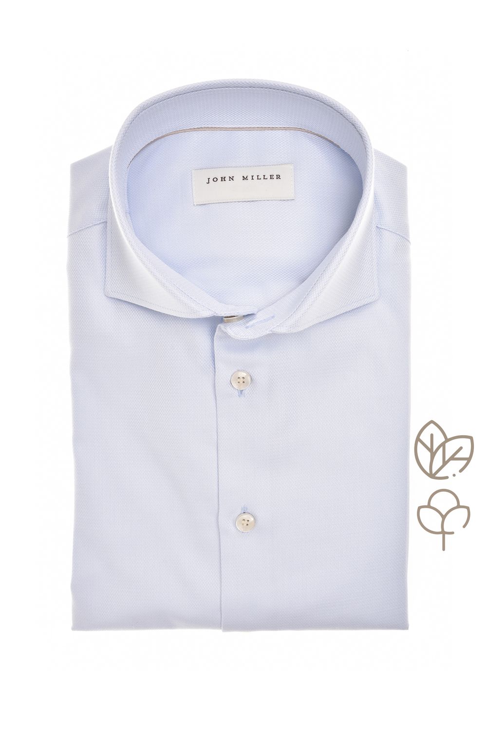 John Miller Shirts Plain:Overhemd