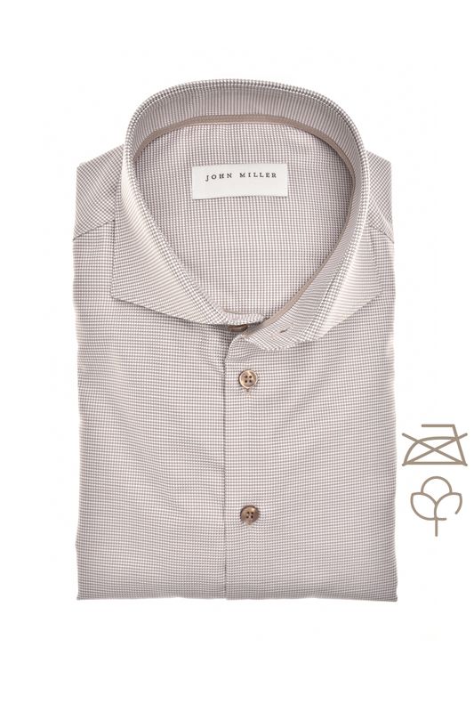 John Miller Shirts Plain:Overhemd