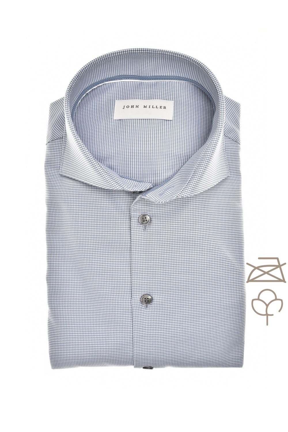 John Miller Shirts Plain:Overhemd