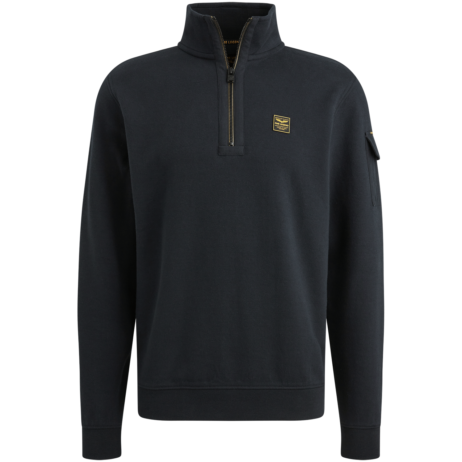 PME Legend Half zip collar interlock jersey
