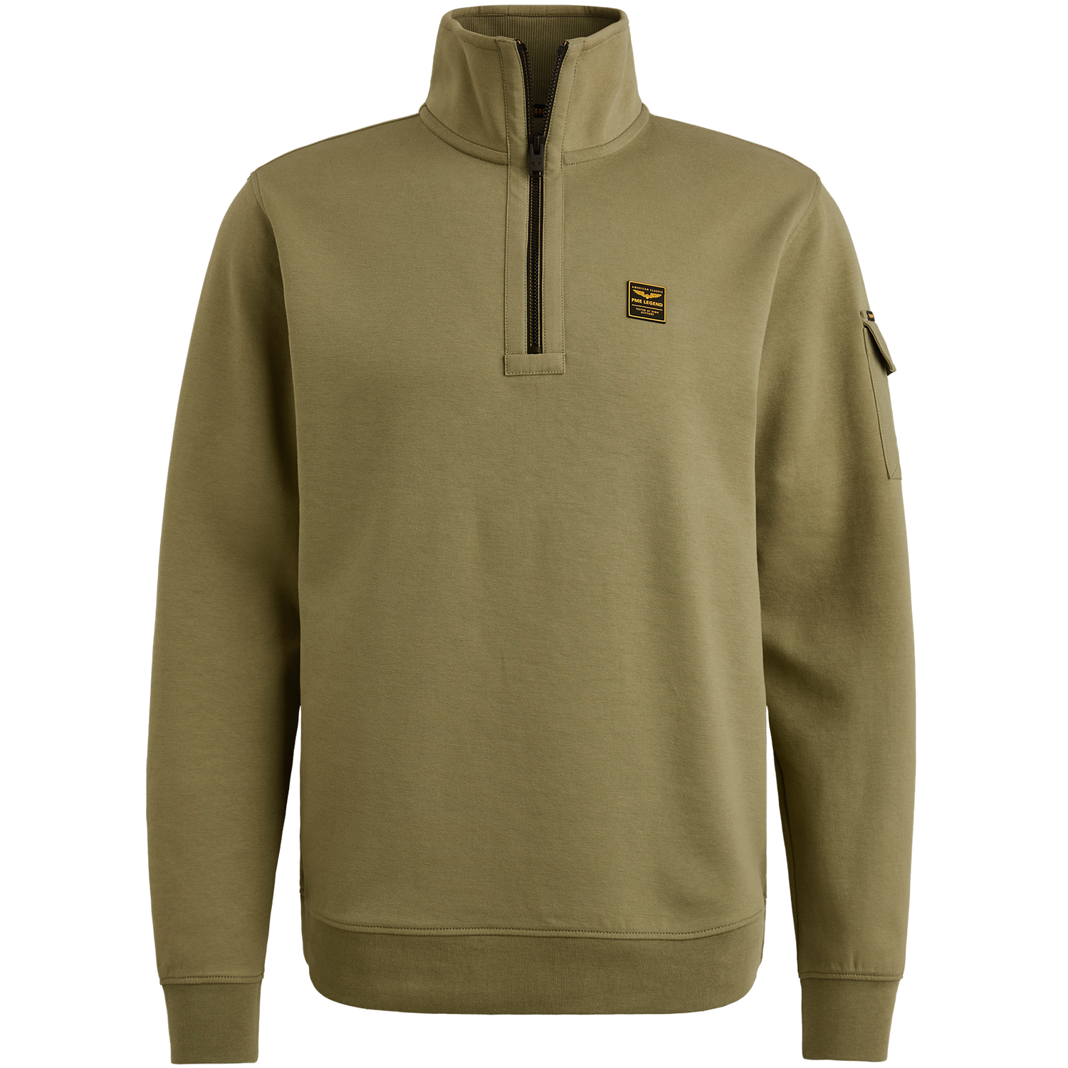 PME Legend Half zip collar interlock jersey