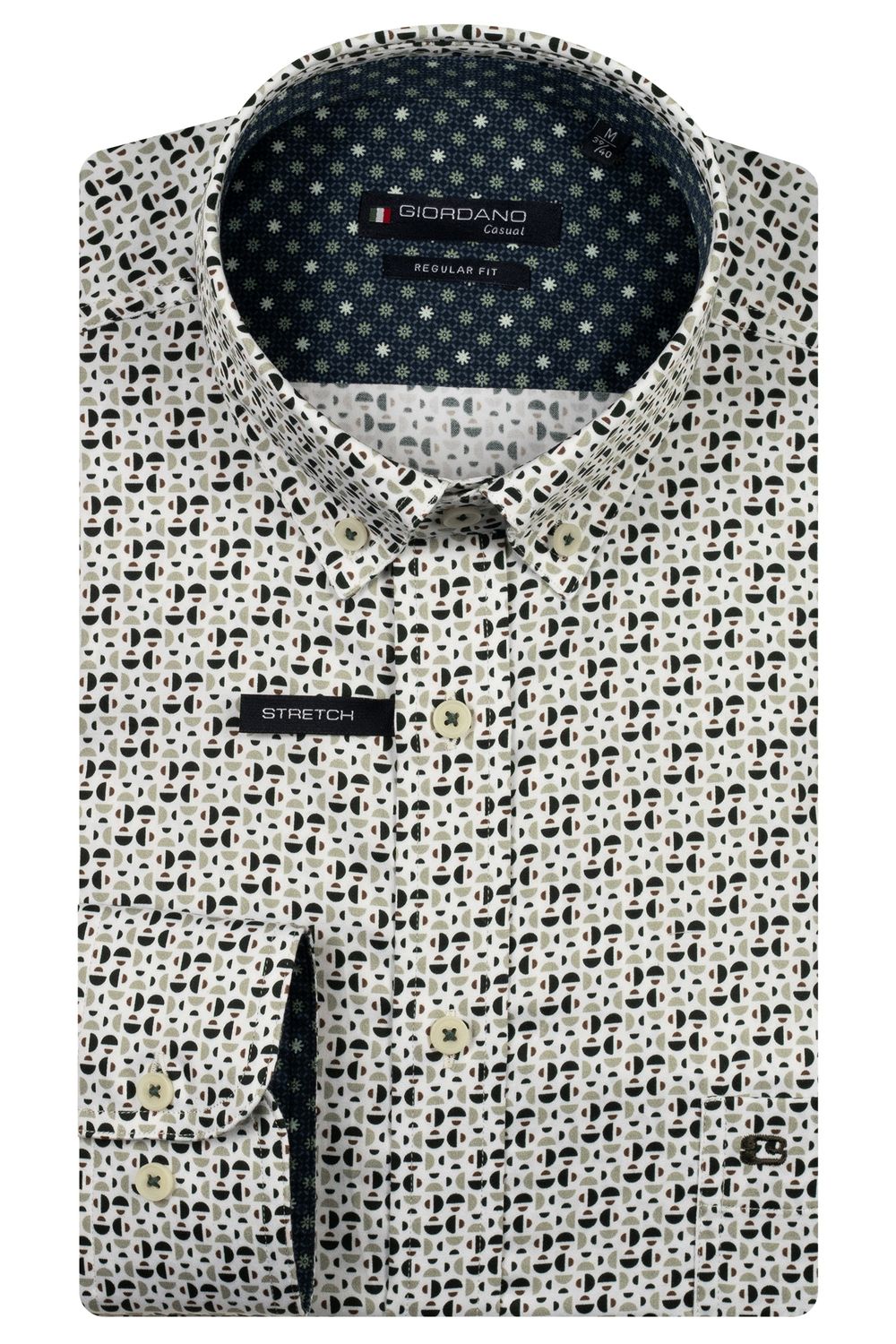 Giordano Ivy long sleeve button down Satin st