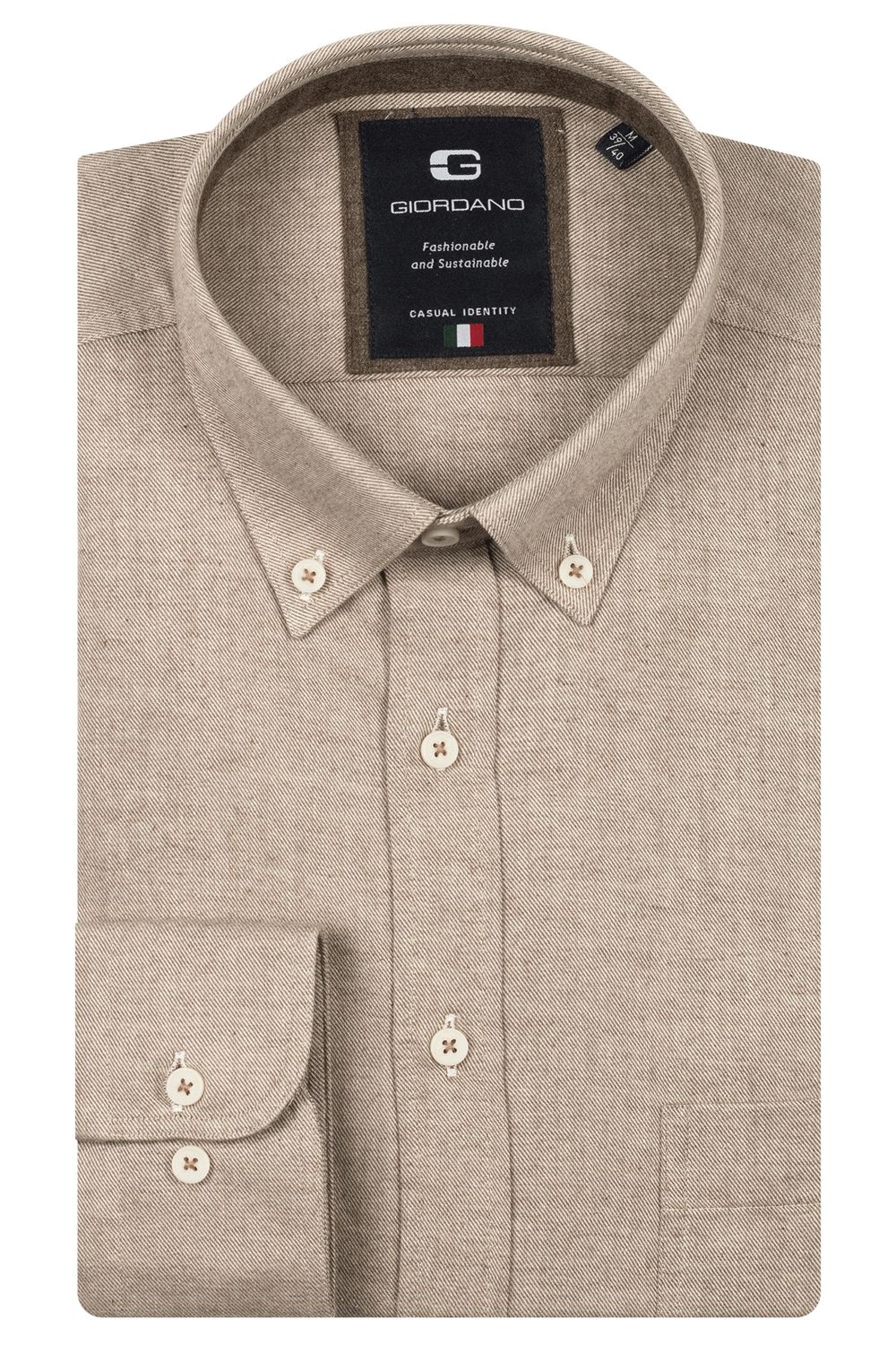 Giordano Brando long sleeve button down Woolt