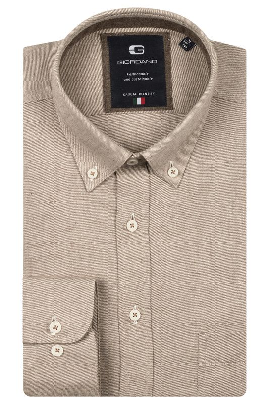 Giordano Brando long sleeve button down Woolt