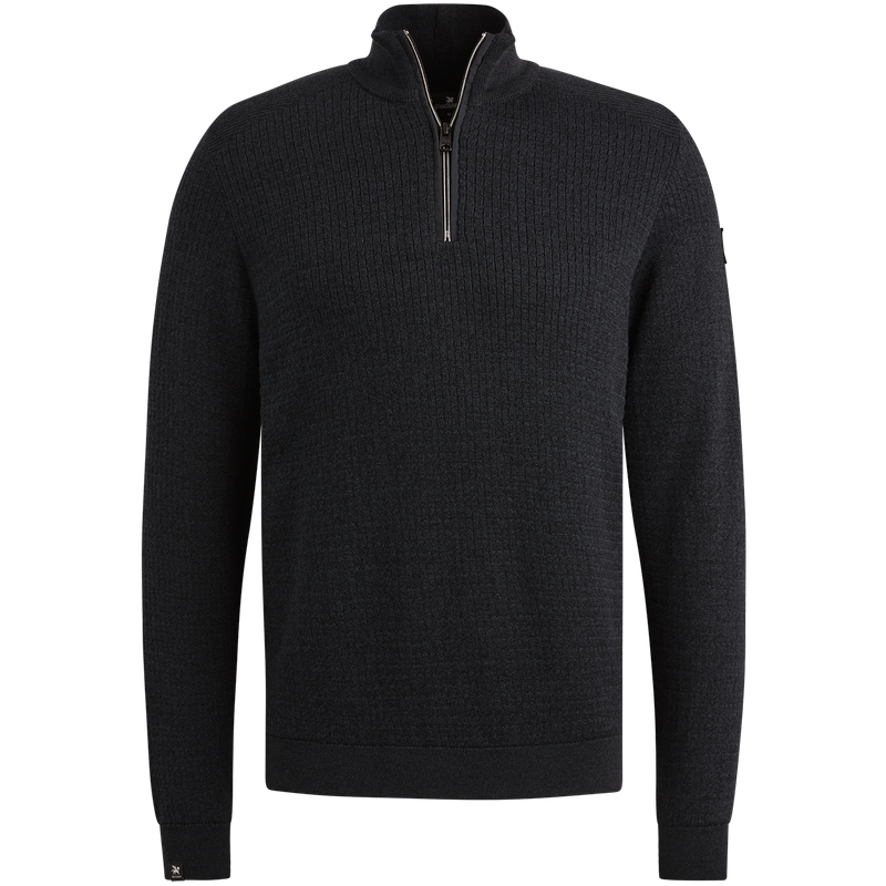 Vanguard Half zip collar cotton mouline