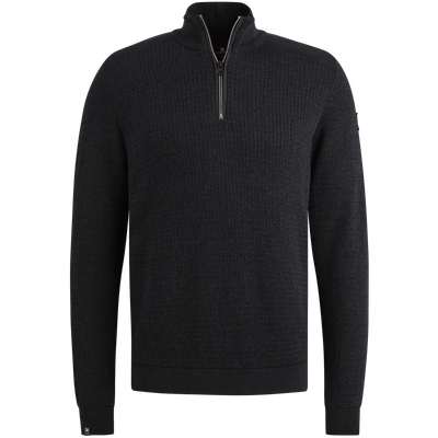 Vanguard Half zip collar cotton mouline