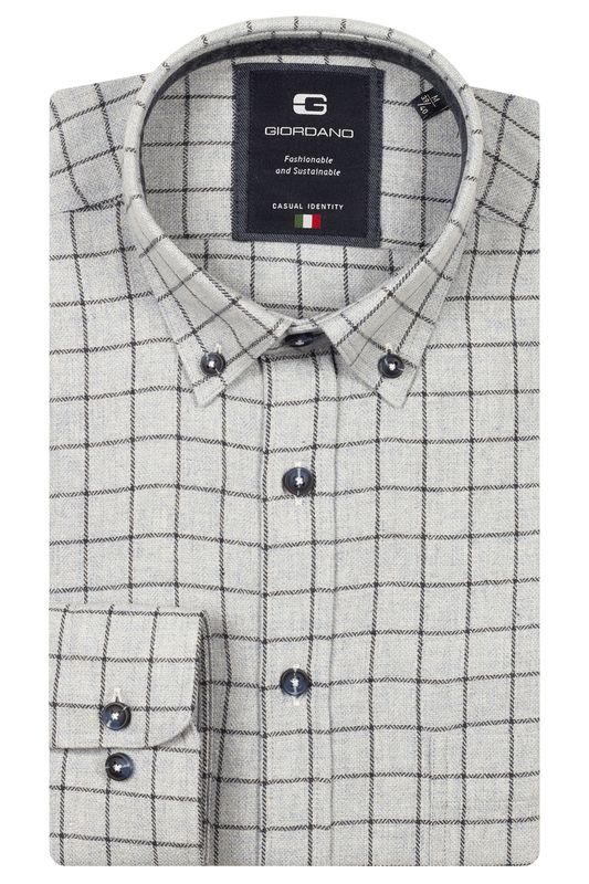 Giordano Brando long sleeve button down Woolt
