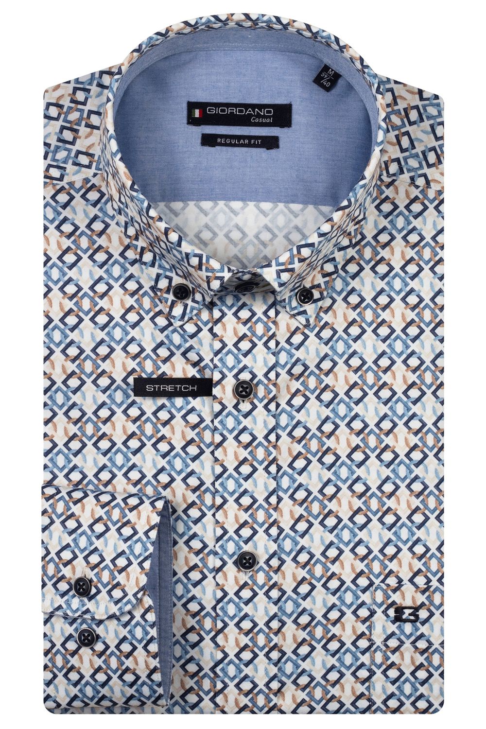 Giordano Ivy long sleeve button down Satin st