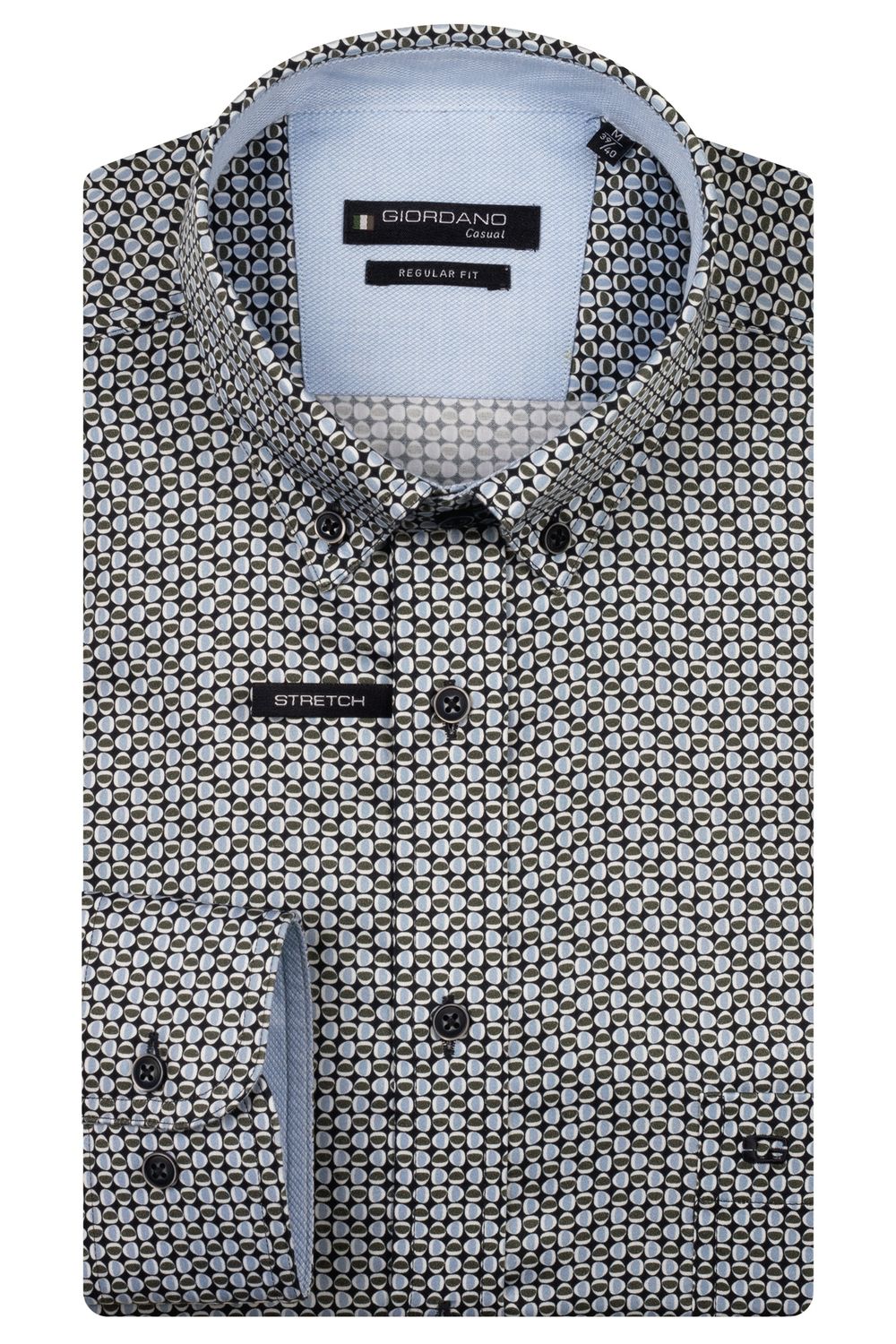 Giordano Ivy long sleeve button down Satin st
