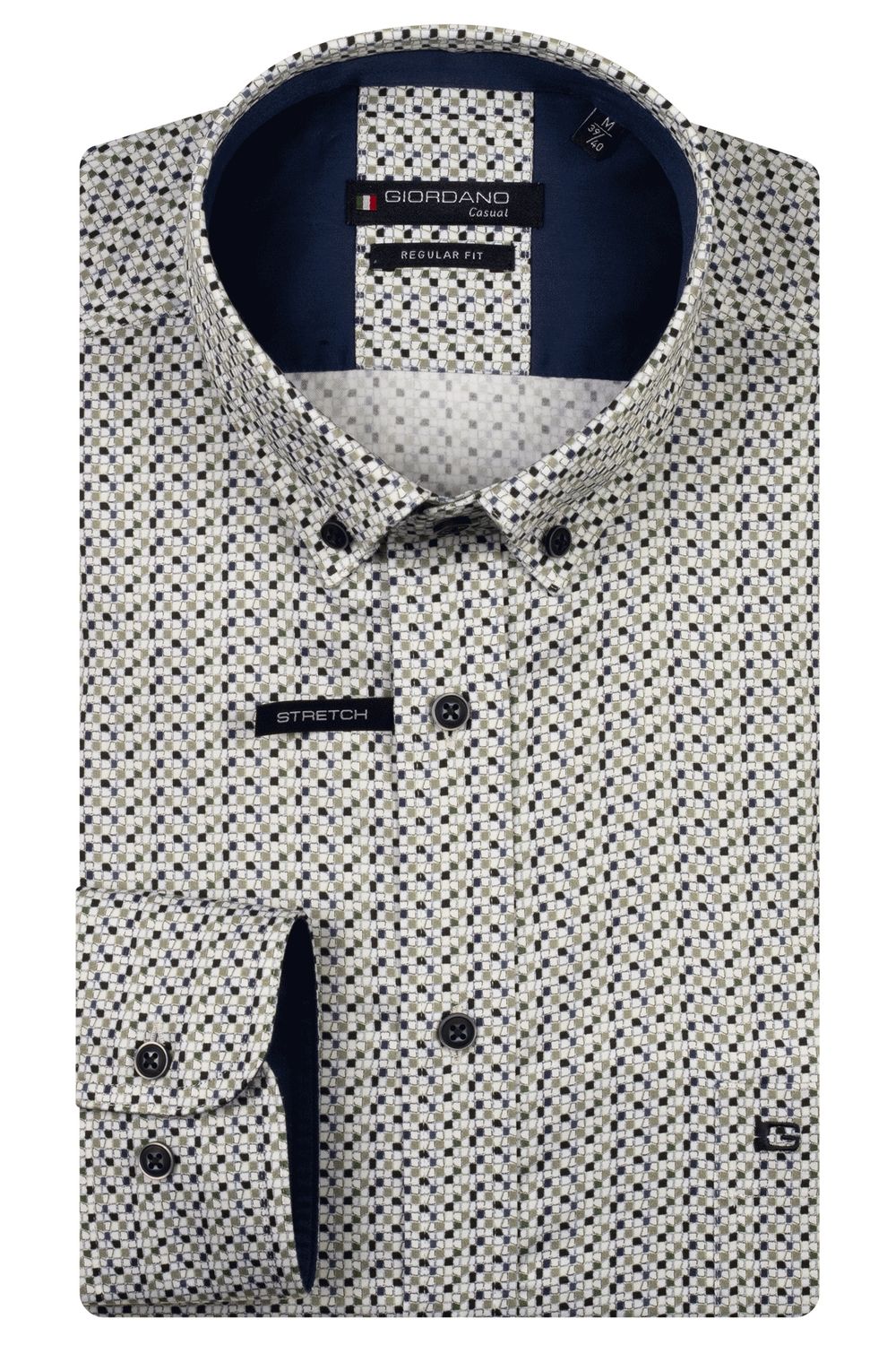 Giordano Ivy long sleeve button down Satin st
