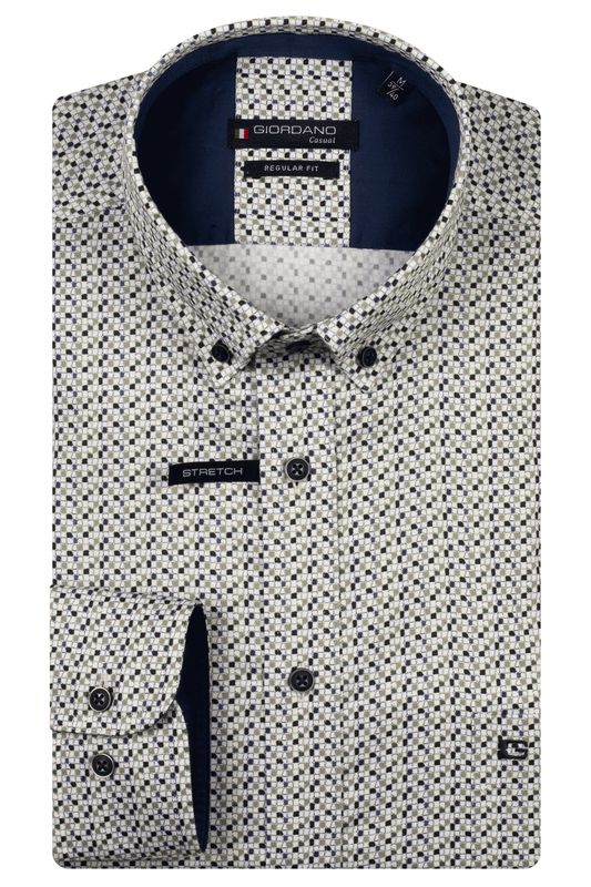 Giordano Ivy long sleeve button down Satin st