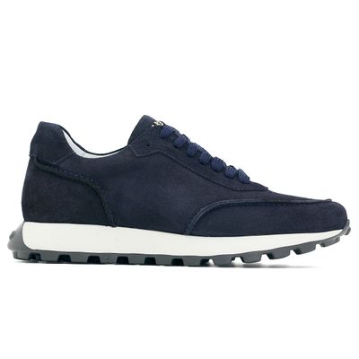h32 Donkerblauw suede