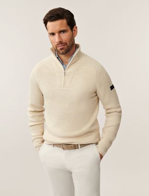 Cavallaro Corsico Melange Half Zip Pullover